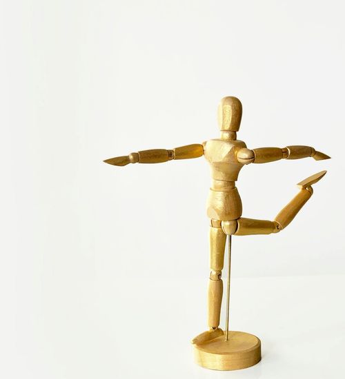 Silhouette of a person showing points of well-being on the body.